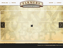 Tablet Screenshot of farmerslivestock.net